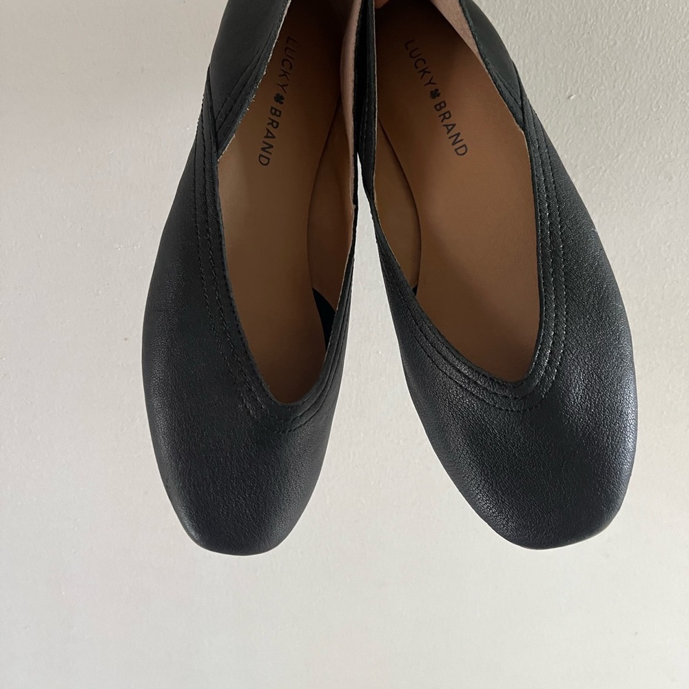 Lucky Brand Black Alba Flats Everyday Shoe